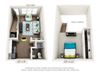 Hawthorne Commons 1x1 Platinum Floor Plan in Wilmington, NC Hawthorne Commons 1x1 Platinum Floor Plan in Wilmington, NC
